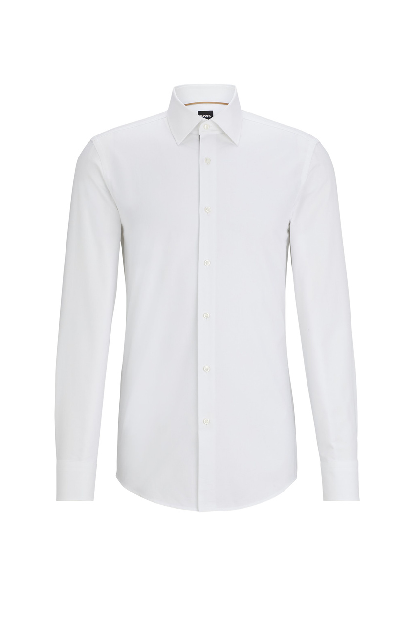 Рубашка из натурального хлопка|Основной цвет:Белый|Артикул:50510235 | Фото 1
