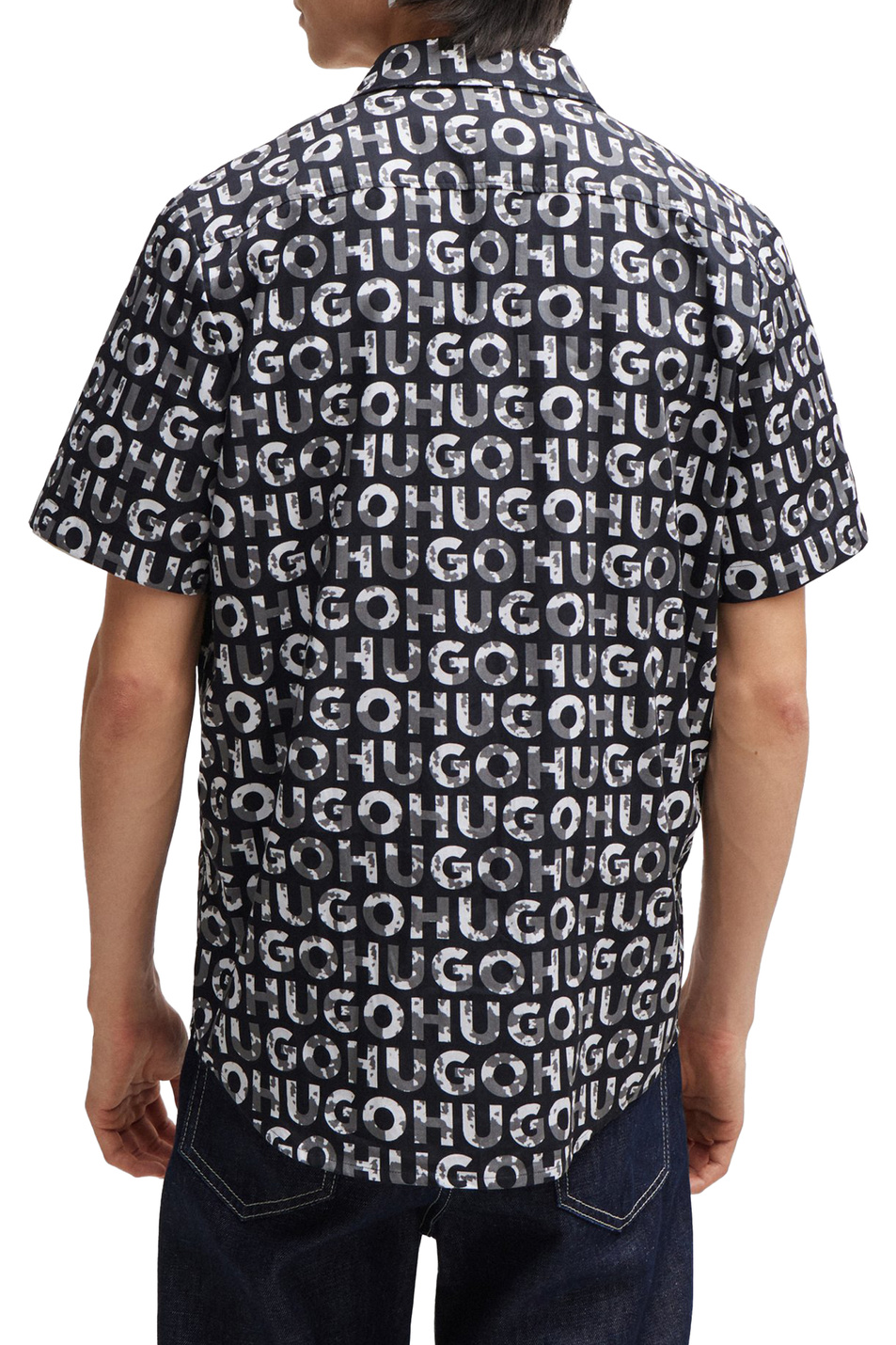 Мужской HUGO Рубашка свободного кроя с логотипом (цвет ), артикул 50514146 | Фото 4