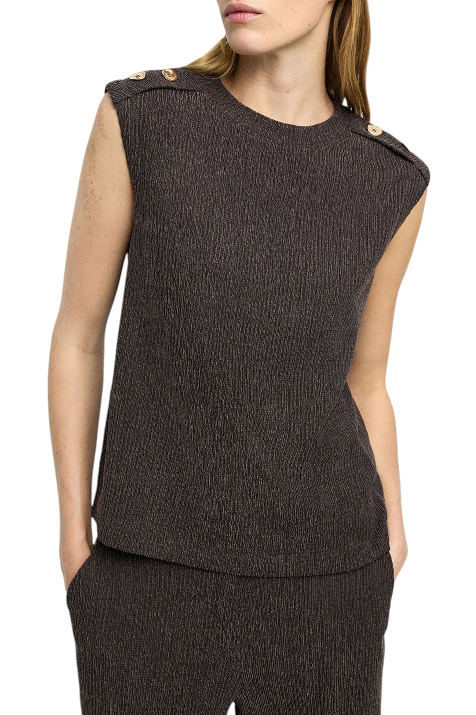 Женский Parfois Топ с пуговицами (цвет ), артикул 236683 | Фото 3