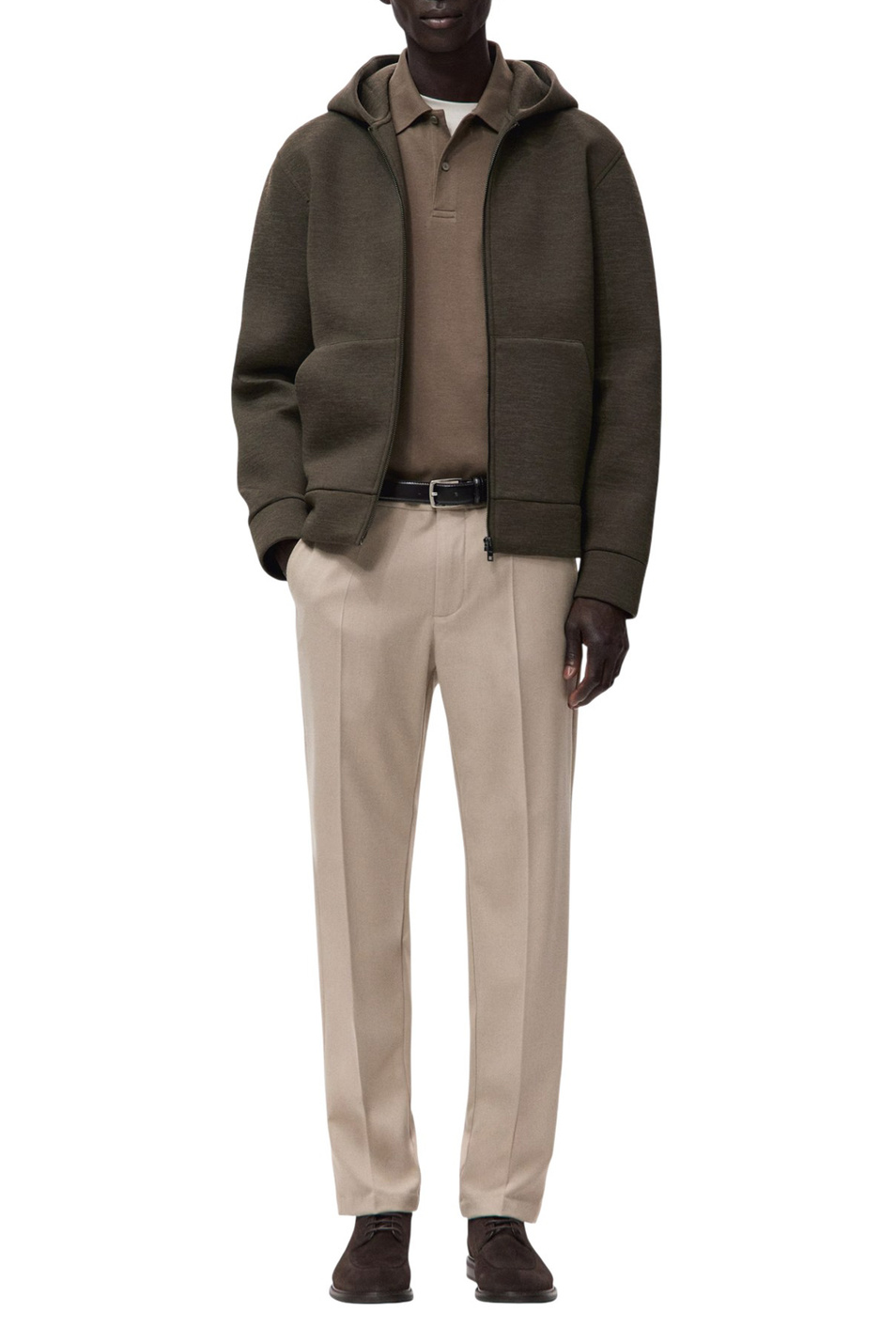 Мужской Mango Man Толстовка SCUBA с капюшоном (цвет ), артикул 27091257 | Фото 2