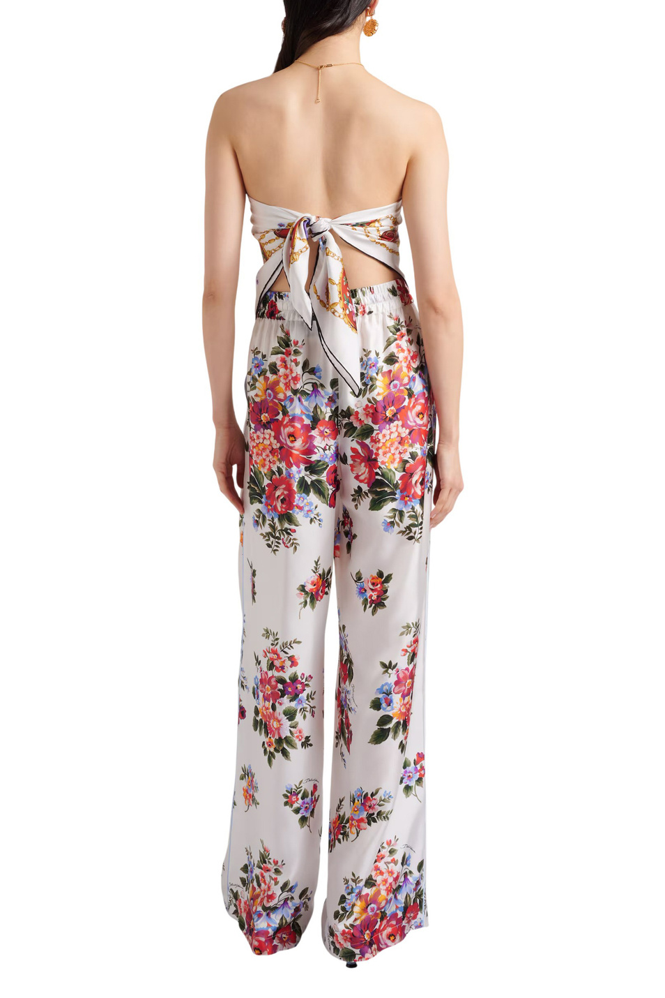 Женский Dolce & Gabbana Брюки из шелка (цвет ), артикул FTDBNT-IS11I | Фото 4