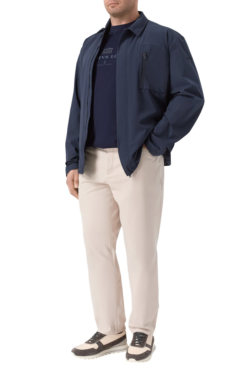 Мужской Brunello Cucinelli Футболка из натурального хлопка (цвет ), артикул M0B138520 | Фото 2