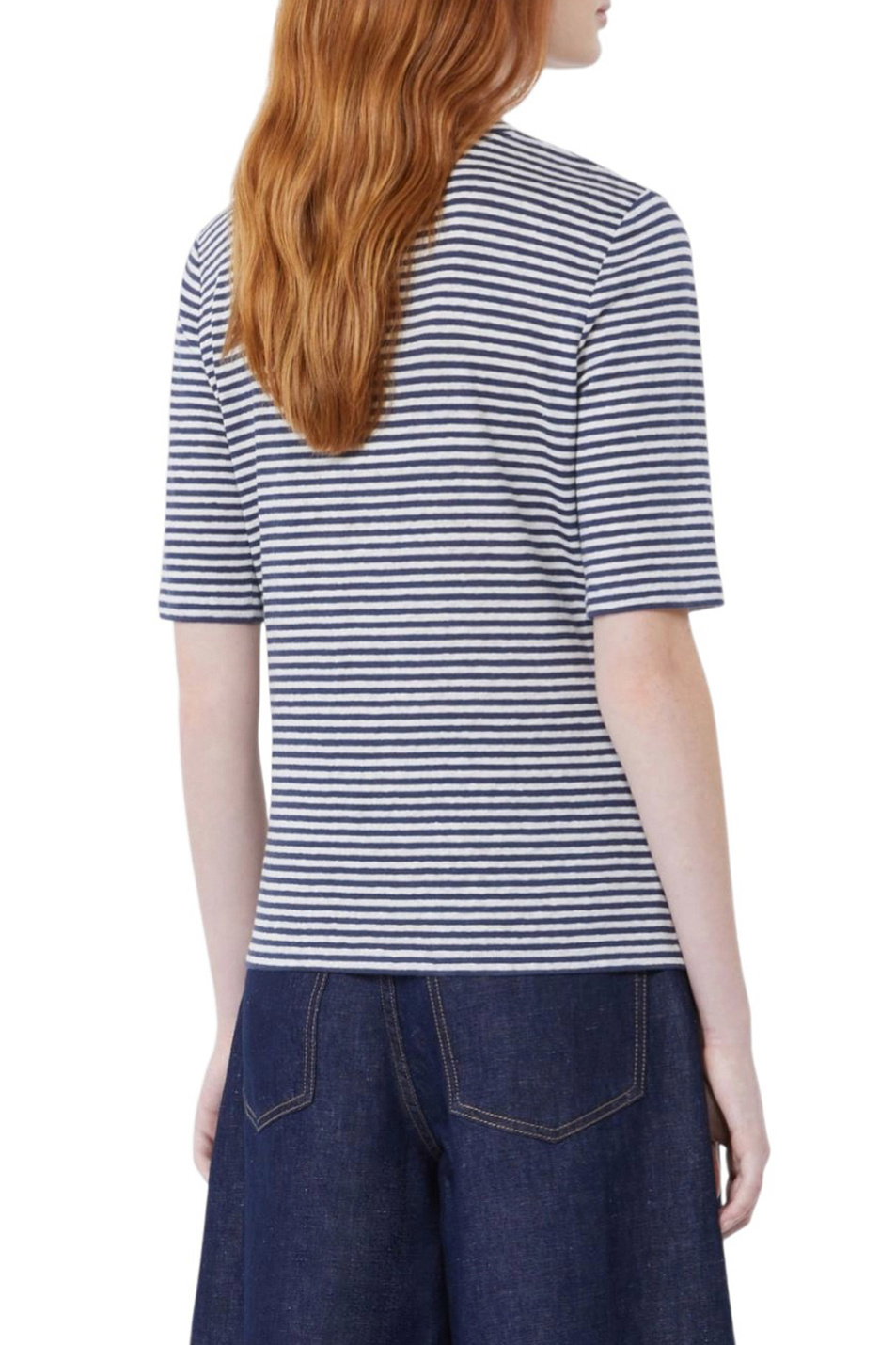 Женский Weekend Max Mara Футболка OPZIONE из льна (цвет ), артикул 2615941042 | Фото 4