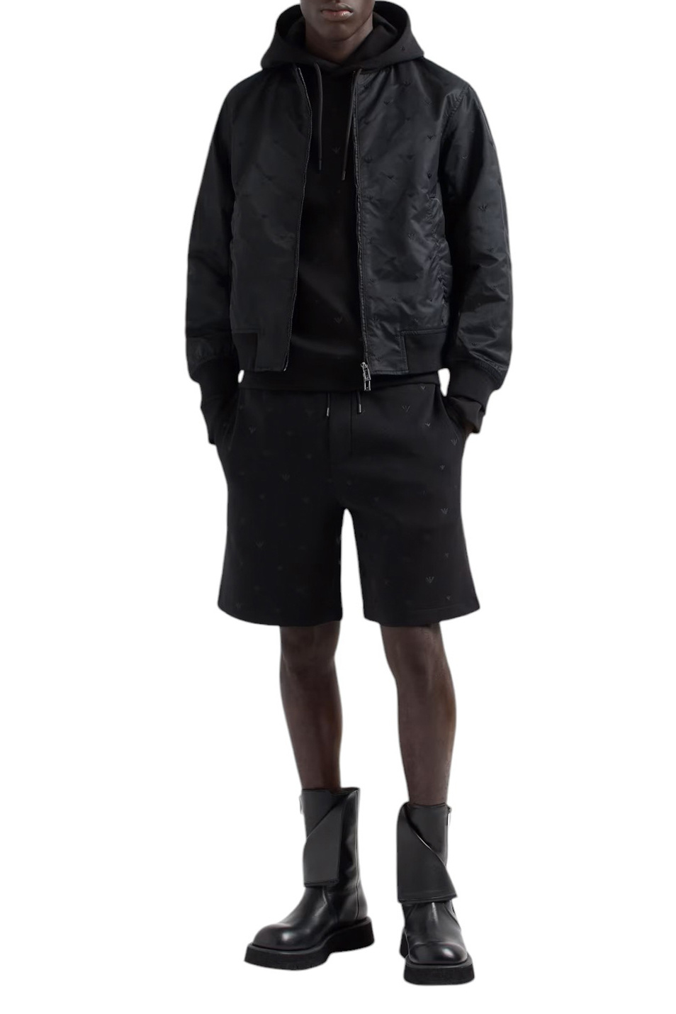 Мужской Emporio Armani Шорты с логотипом (цвет ), артикул EM001403-AF10013 | Фото 2