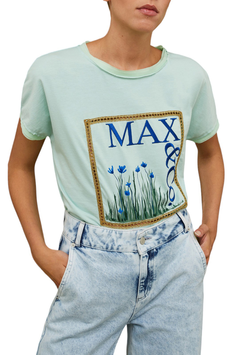 Женский MAX&Co. Футболка DREAMTEE с вышивкой (цвет ), артикул 2416941018 | Фото 3