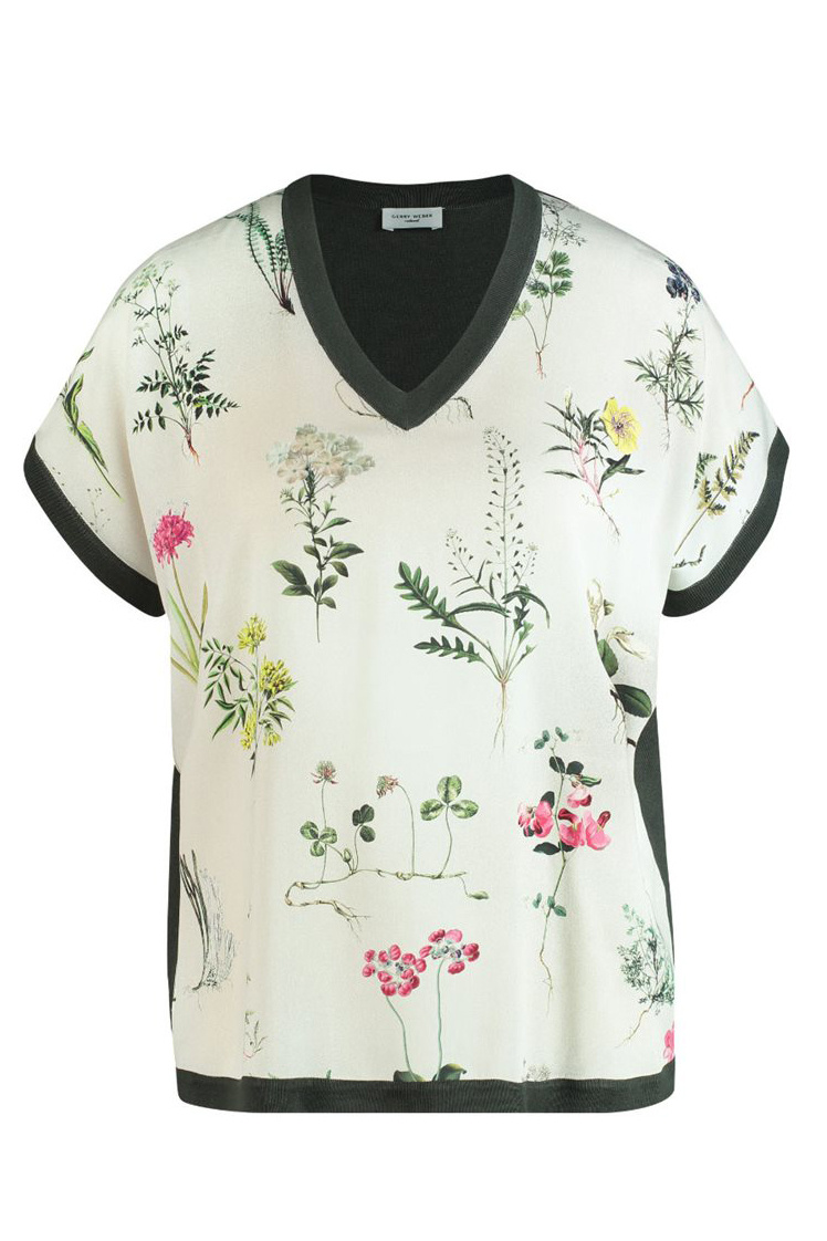 Женский Gerry Weber Футболка с цветочным принтом (цвет ), артикул 370502-44736 | Фото 1