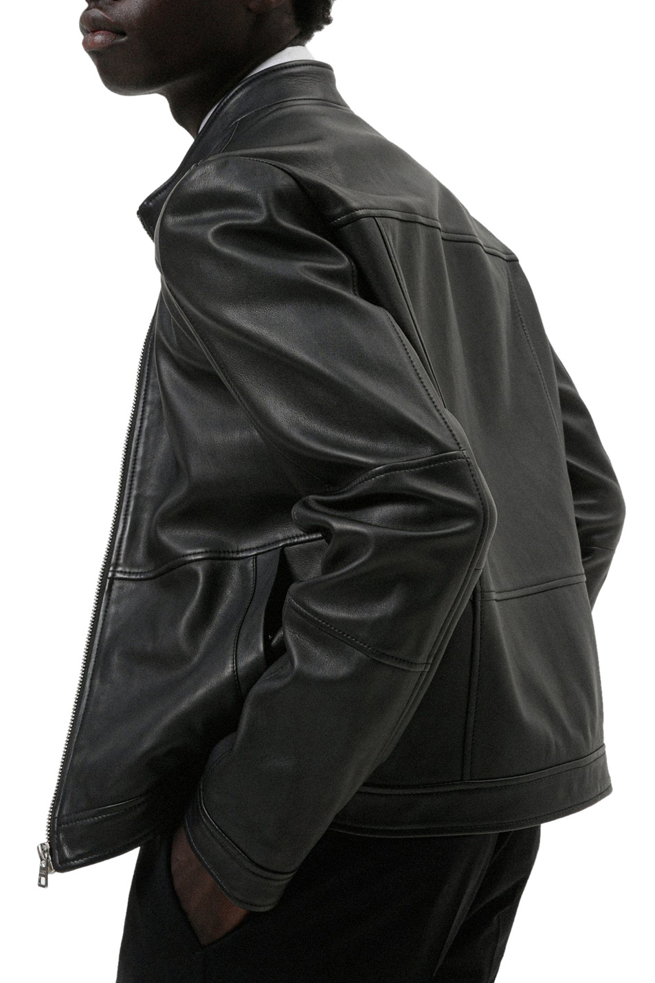 Мужской HUGO Куртка Lokis из натуральной кожи (цвет ), артикул 50455293 | Фото 4