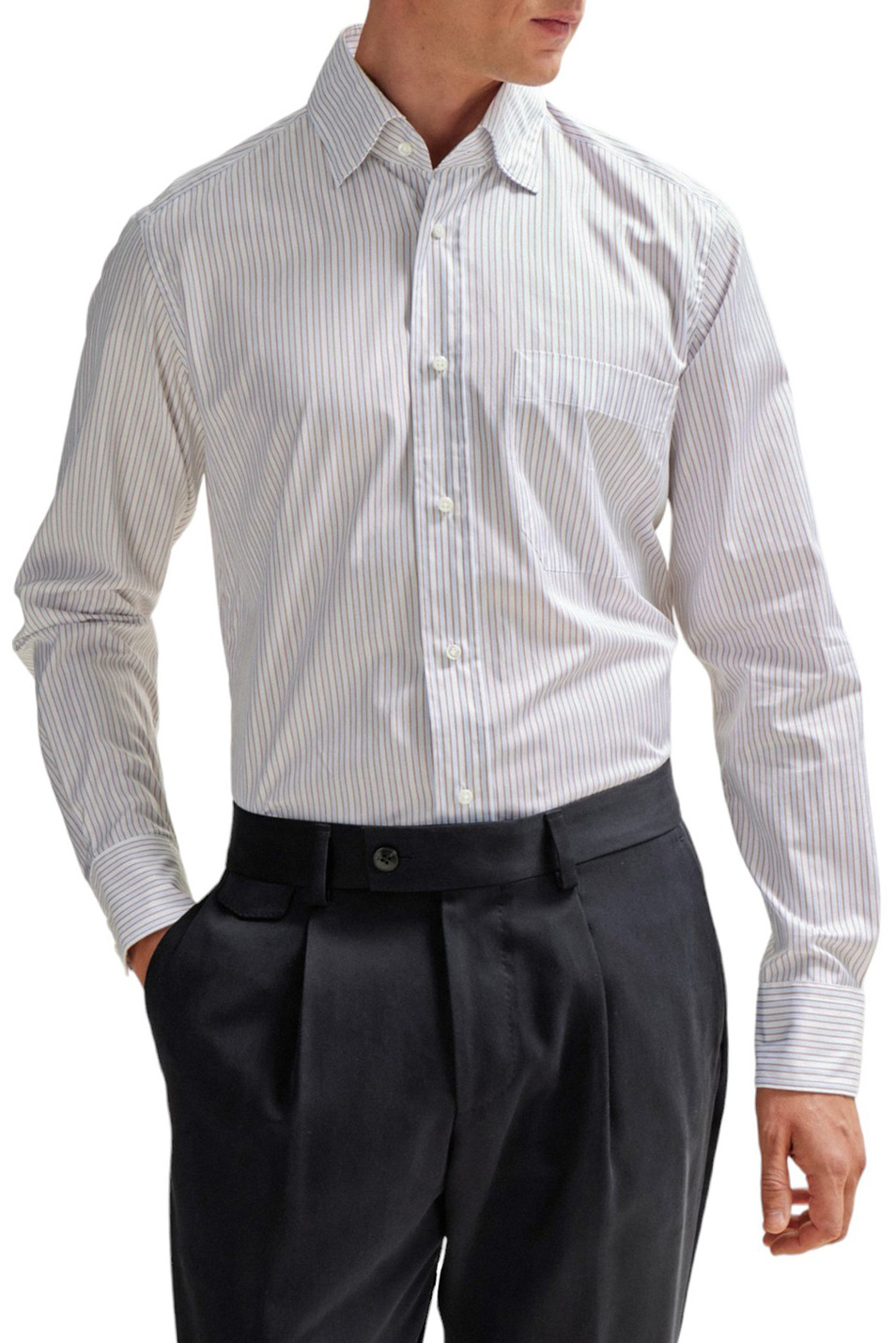 Мужской BOSS Рубашка из натурального хлопка в полоску (цвет ), артикул 50508434 | Фото 3