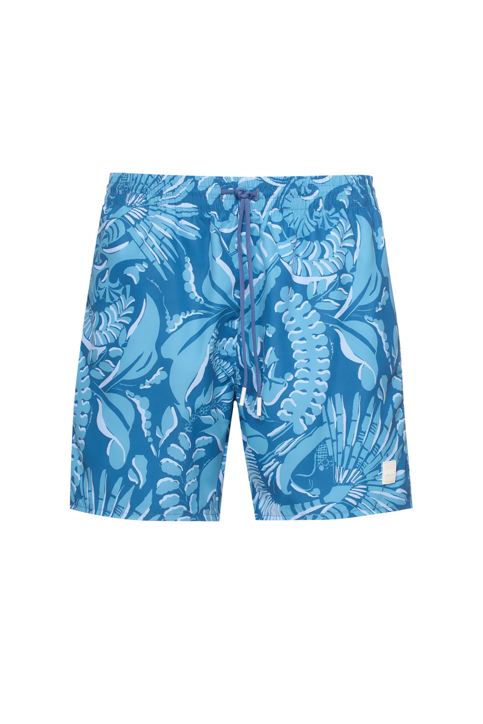 Шорты для плавания с принтом|Основной цвет:Голубой Мужской BOSS Шорты для плавания с принтом (цвет ), артикул 50508844 | Фото 1