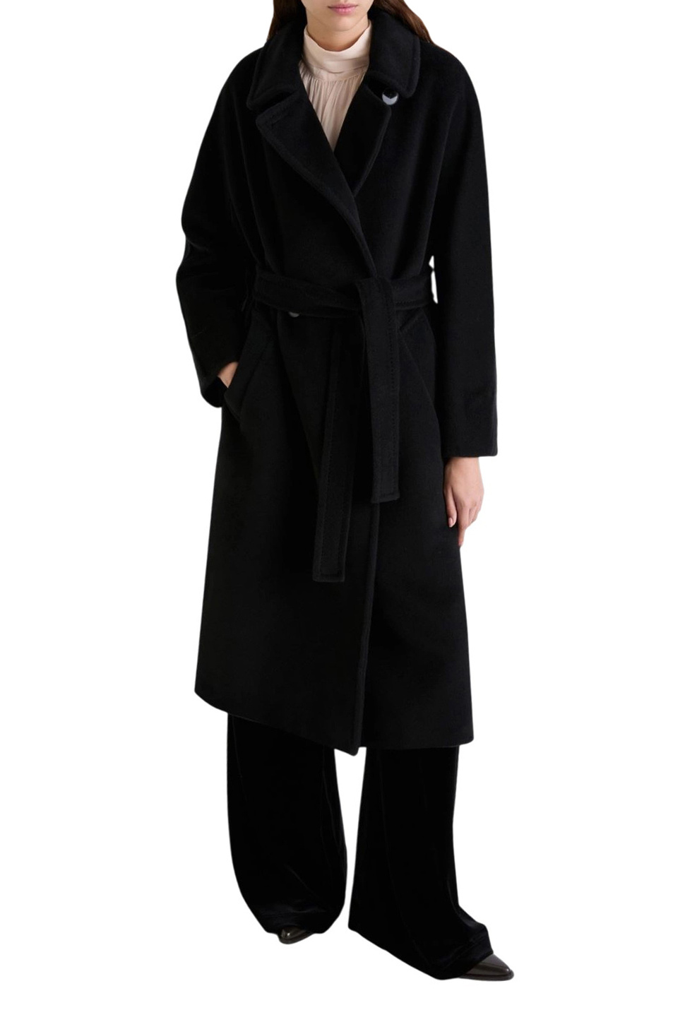 Женский MARELLA Пальто ENGLISH из шерсти (цвет ), артикул 2523016142 | Фото 3