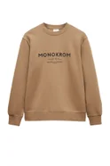 Мужской Mango Man Свитшот MONOKROM из смесового хлопка (цвет ), артикул 57005968 | Фото 1