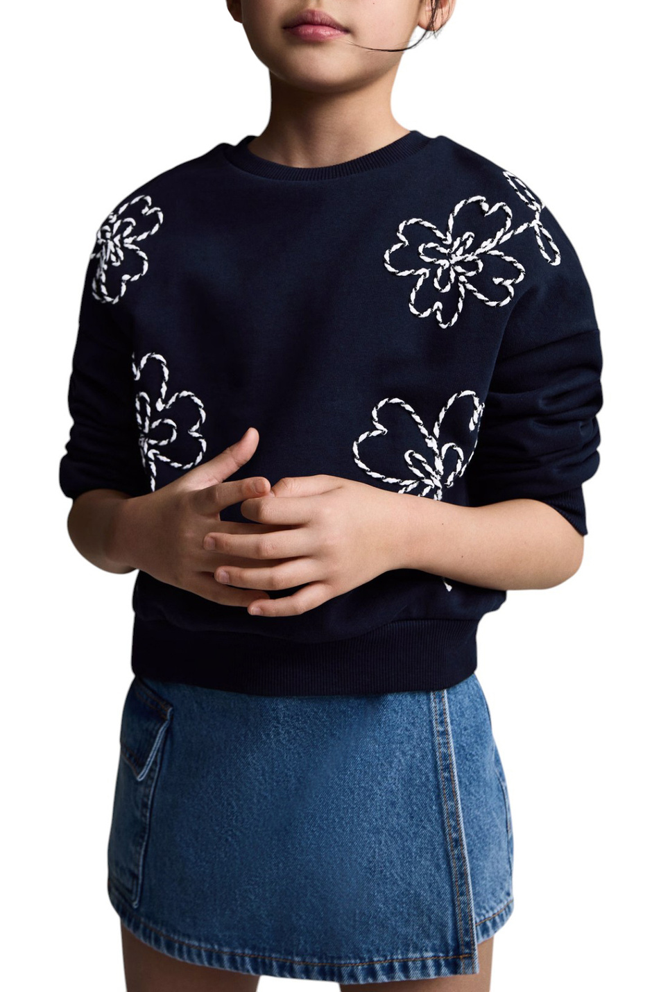 Девочкам Mango Kids Свитшот TREBOL с вышивкой (цвет ), артикул 87035971 | Фото 4