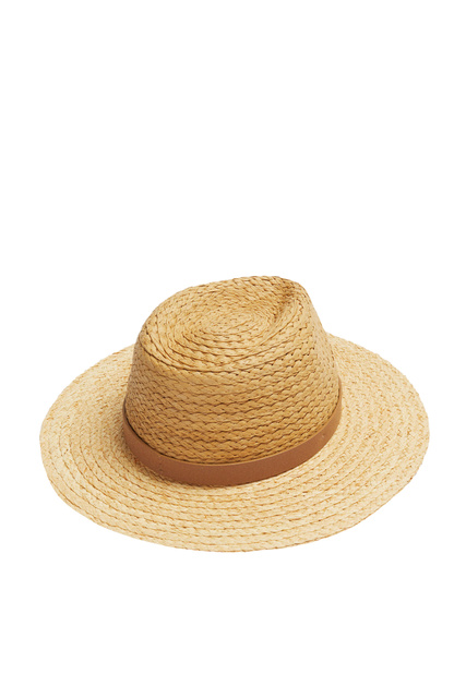Плетеная шляпа|Основной цвет:Коричневый|Артикул:195194 | Фото 2