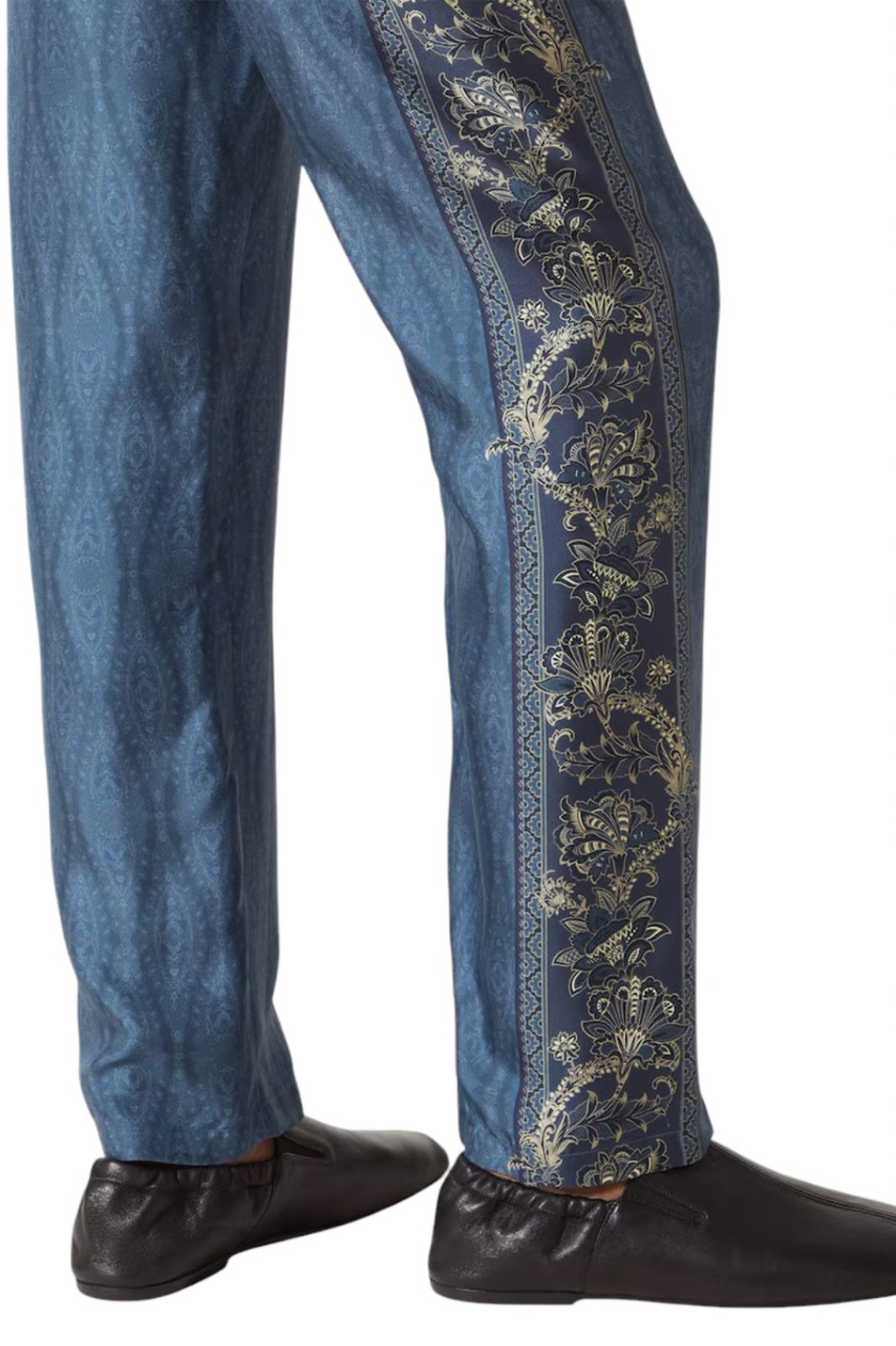 Брюки из шелка|Основной цвет:Синий Мужской Etro Брюки из шелка (цвет ), артикул MREA0006AK585X0883 | Фото 6