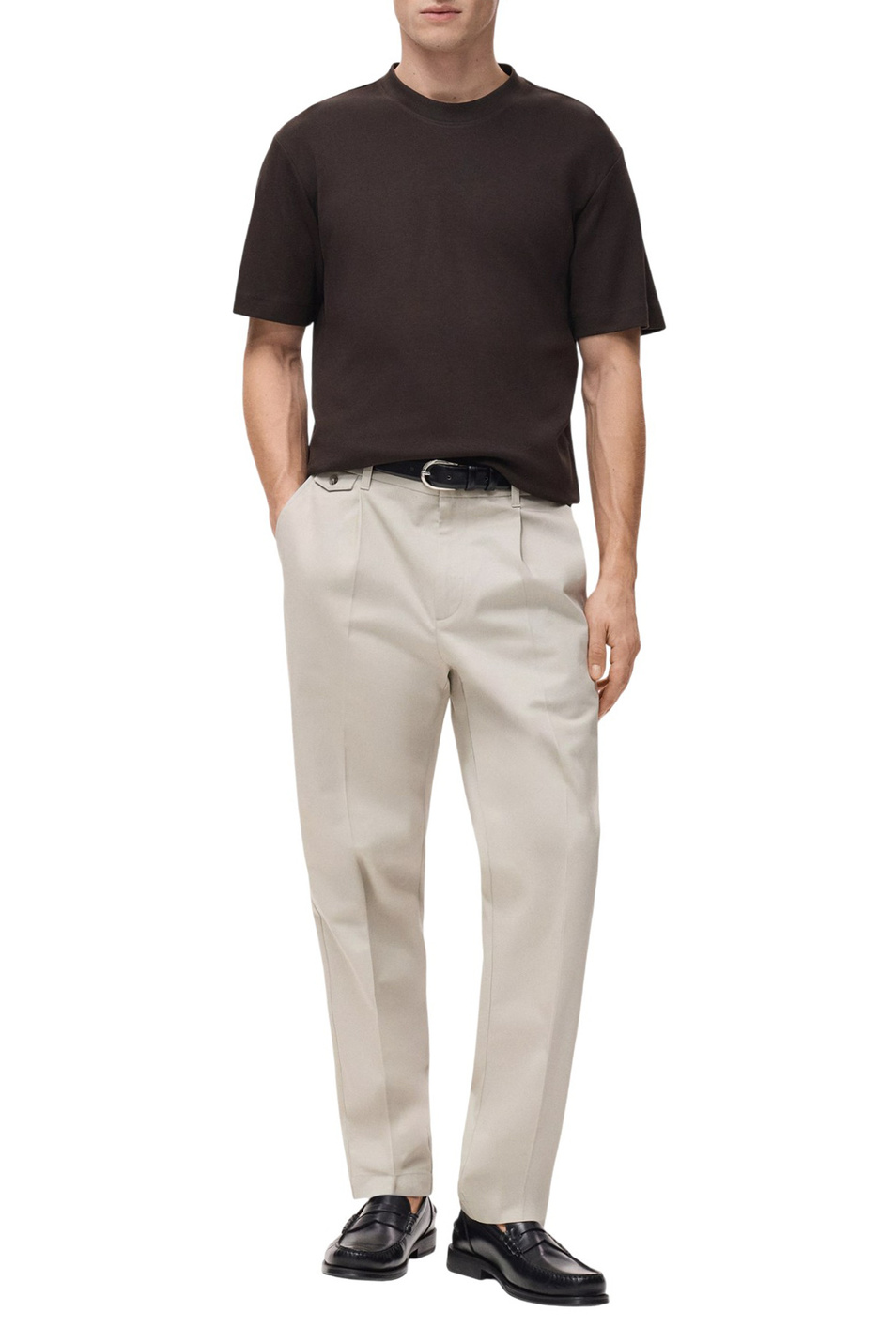 Мужской Mango Man Футболка KIMI из хлопка (цвет ), артикул 27041262 | Фото 2