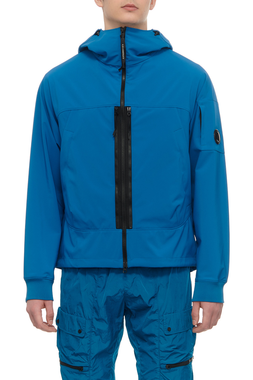 Куртка на молнии с капюшоном|Основной цвет:Синий|Артикул:16CMOW008A005968A | Фото 1