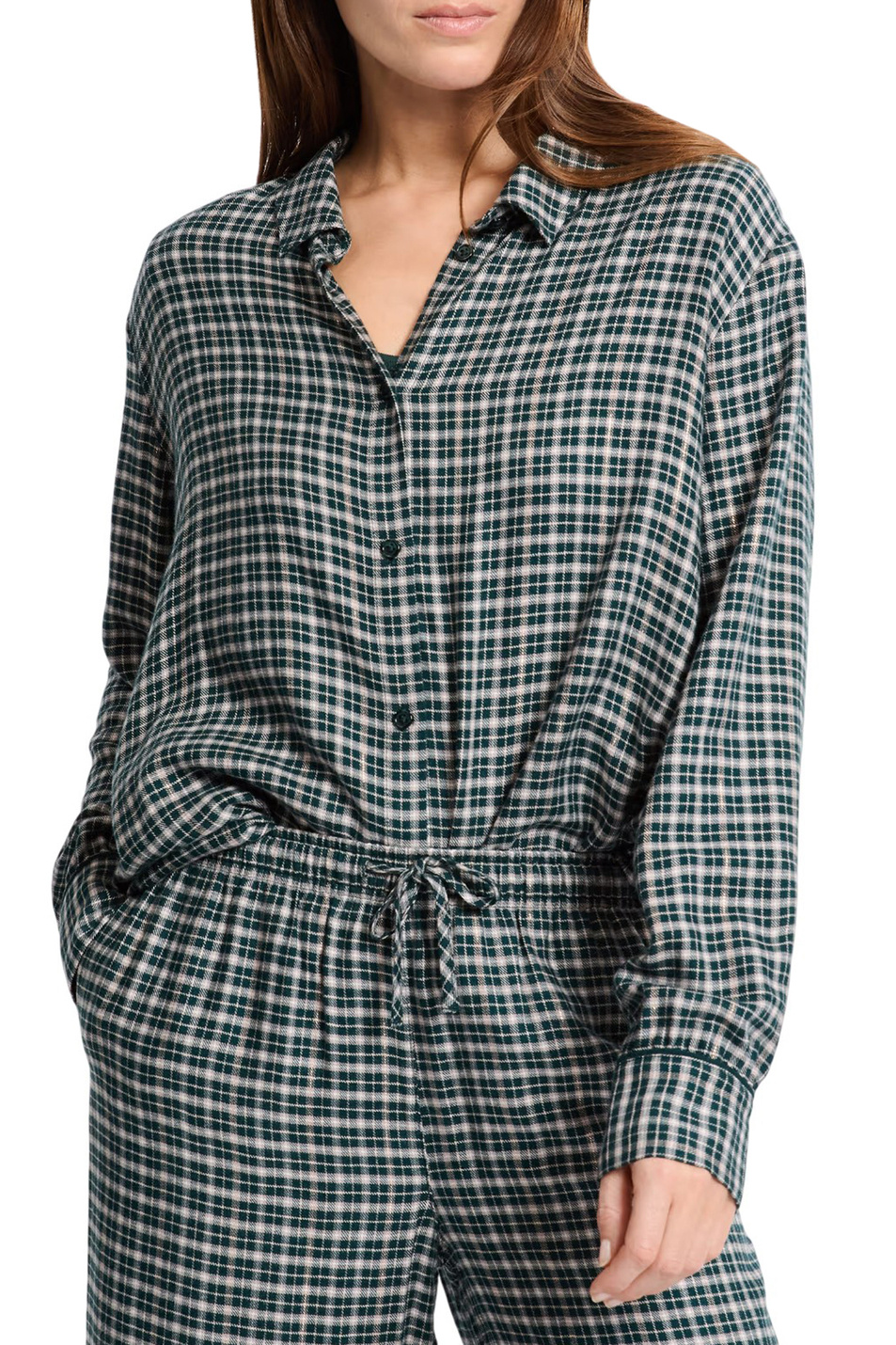 Женский Etam Пижамная рубашка FIOREX в клетку (цвет ), артикул 6556113 | Фото 1