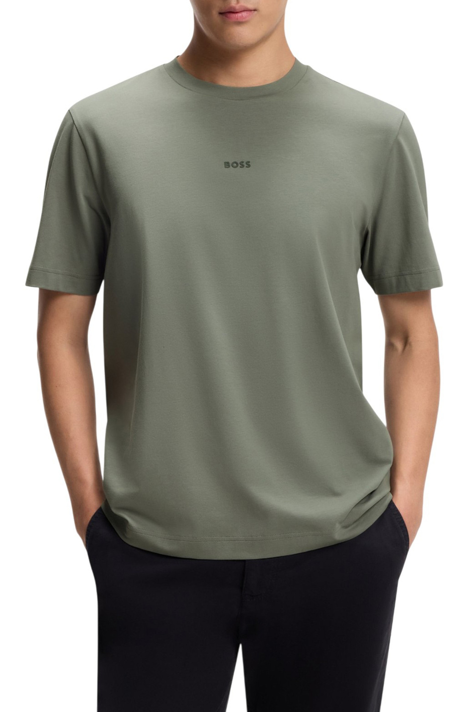 Мужской BOSS Футболка TChup из эластичного хлопка с логотипом (цвет ), артикул 50473278 | Фото 3