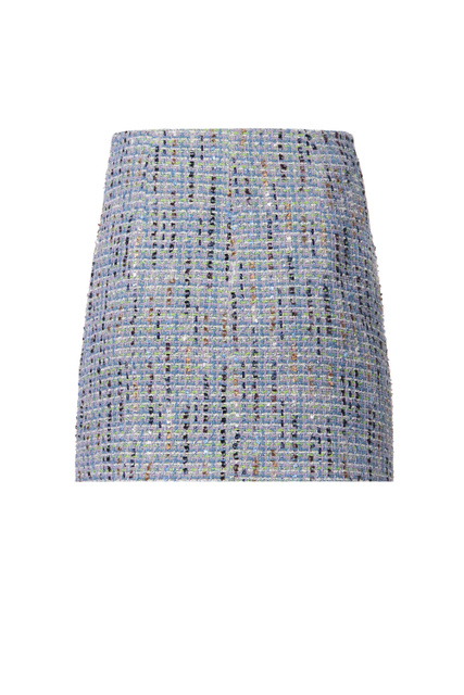 Мини-юбка с декоративными пуговицами|Основной цвет:Мультиколор|Артикул:CA2302T8883 | Фото 2