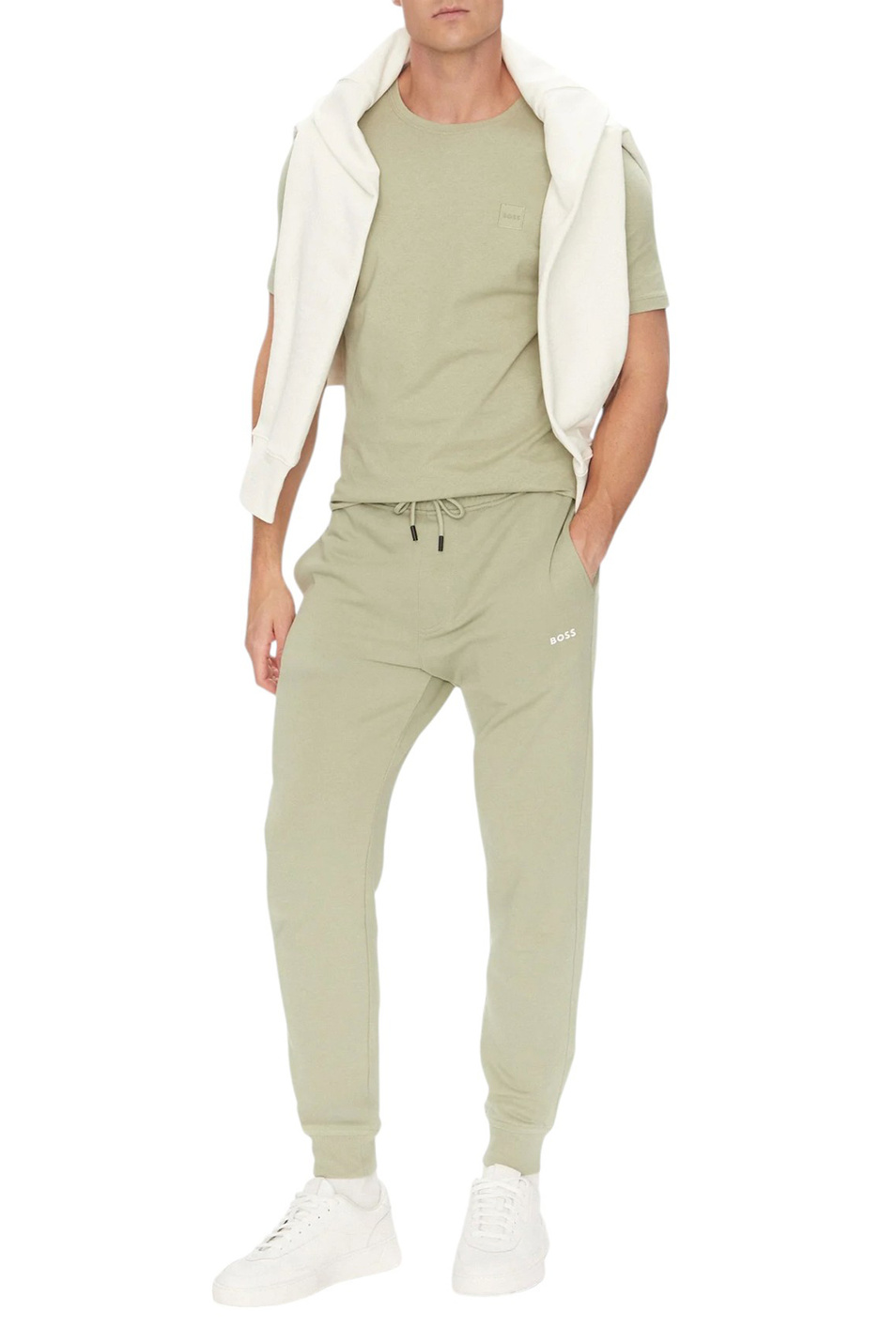Мужской BOSS Брюки SeChup из хлопка (цвет ), артикул 50533392 | Фото 2