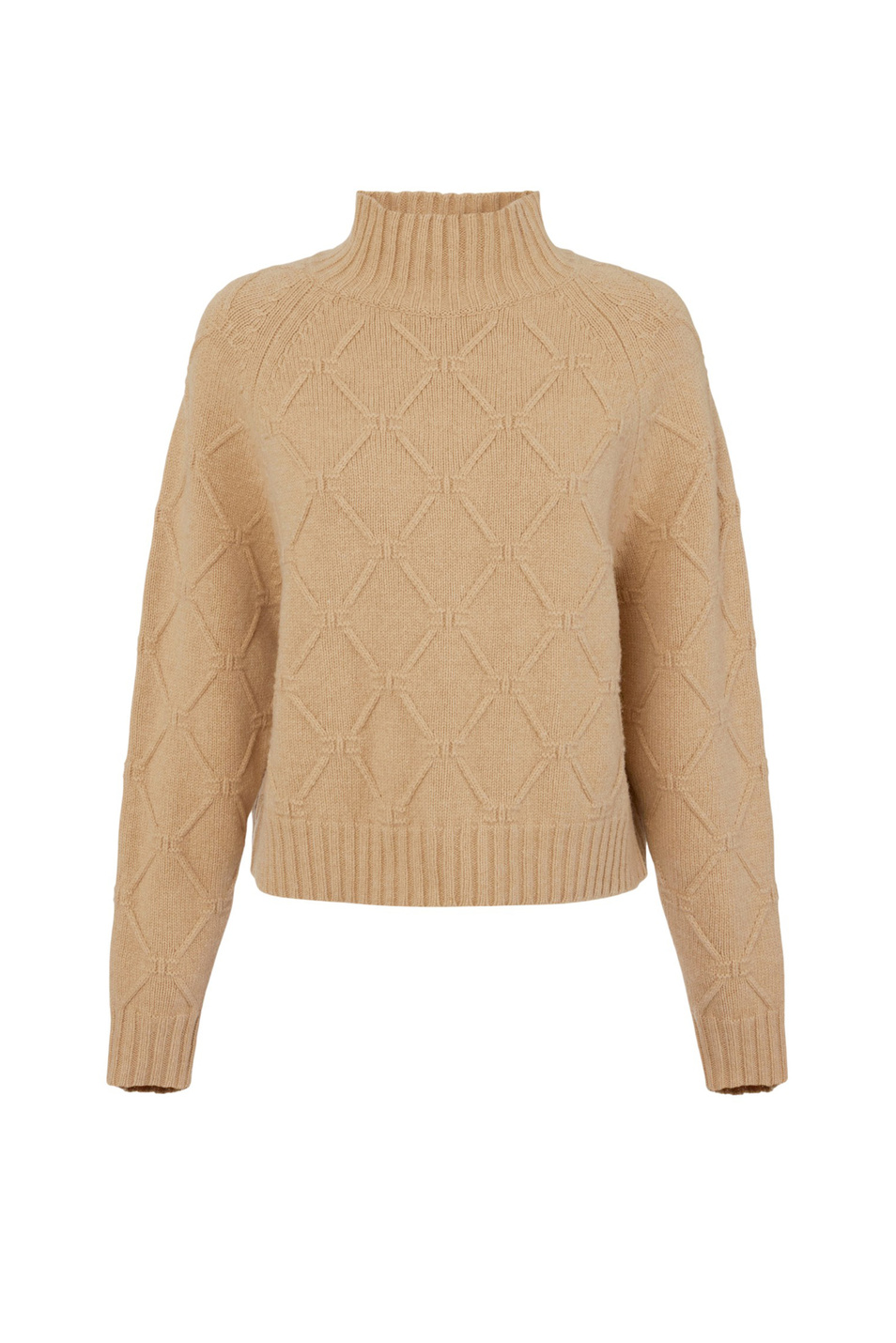 Свитер из шерсти и кашемира|Основной цвет:Бежевый Женский Elisabetta Franchi Свитер из шерсти и кашемира (цвет ), артикул MK55T57E2 | Фото 1