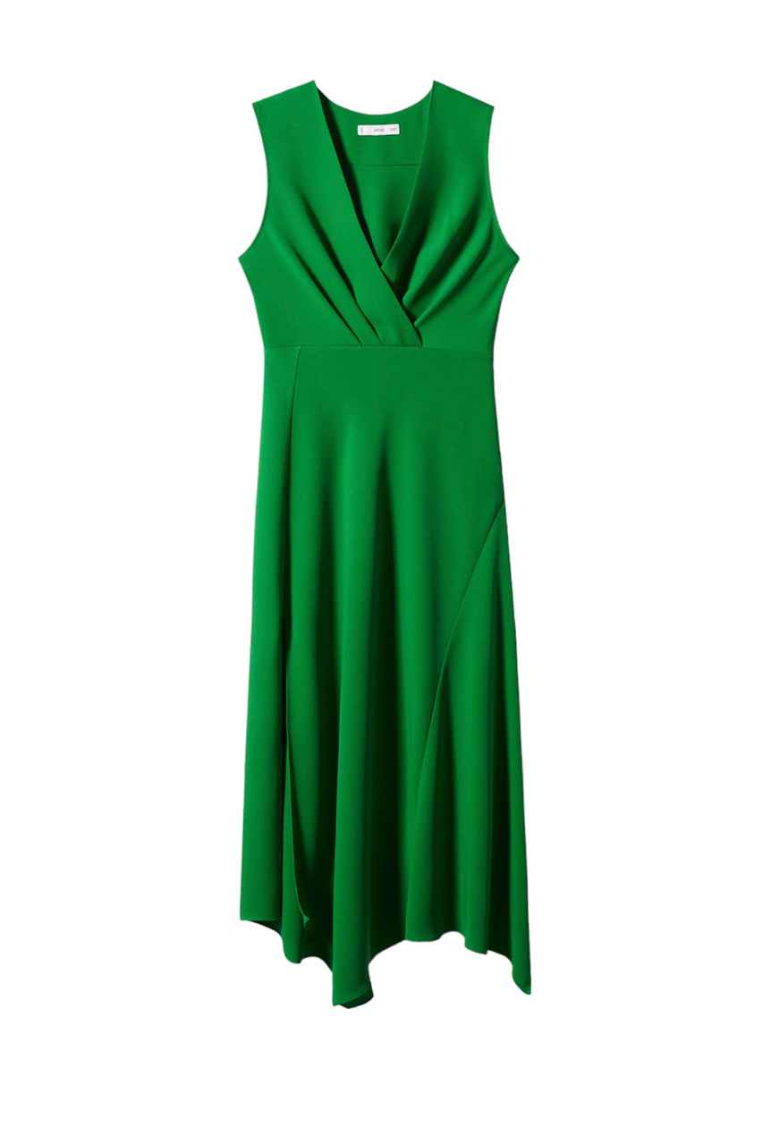 Платье MANZANA с разрезом|Основной цвет:Зеленый|Артикул:57053799 | Фото 1