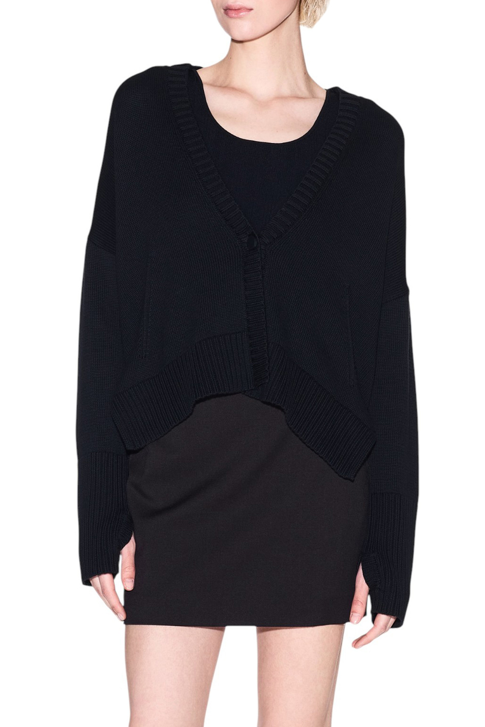 Женский Armani Exchange Кардиган из хлопка (цвет ), артикул XW001304-AF16552 | Фото 3