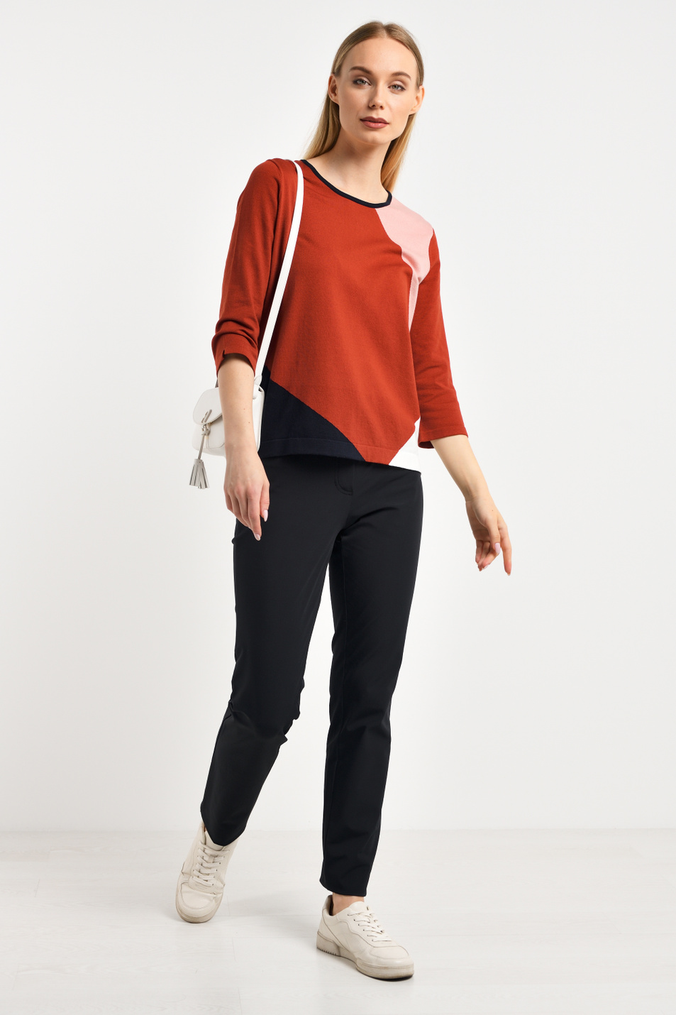 Женский Gerry Weber Джемпер из смесового хлопка (цвет ), артикул 471011-35709 | Фото 2