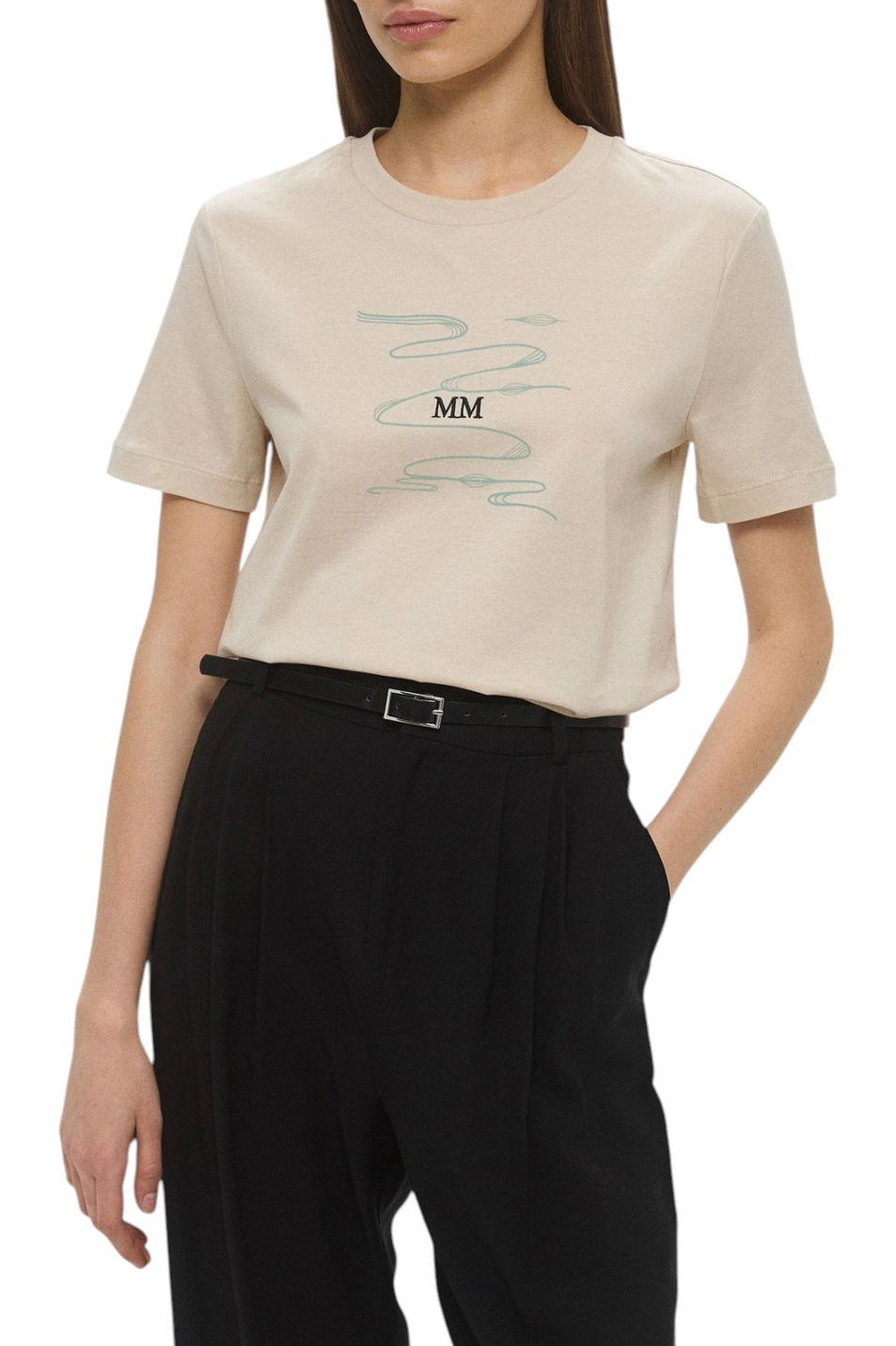 Женский Max Mara Футболка UTA из хлопка (цвет ), артикул 2516941038 | Фото 4