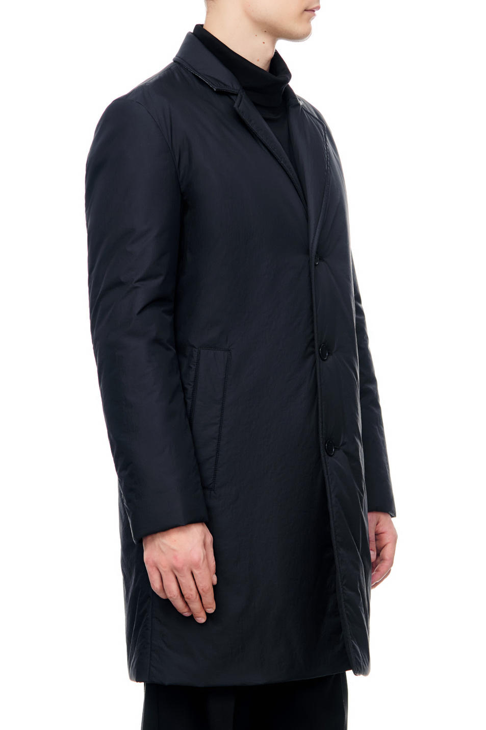 Мужской HUGO Пальто с контрастным логотипом (цвет ), артикул 50474990 | Фото 4