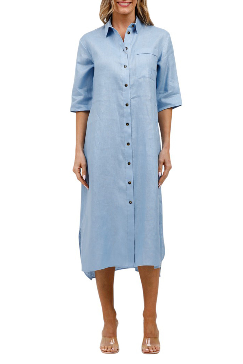 Женский Max Mara Платье SALUTE из льна (цвет ), артикул 2516221028 | Фото 4