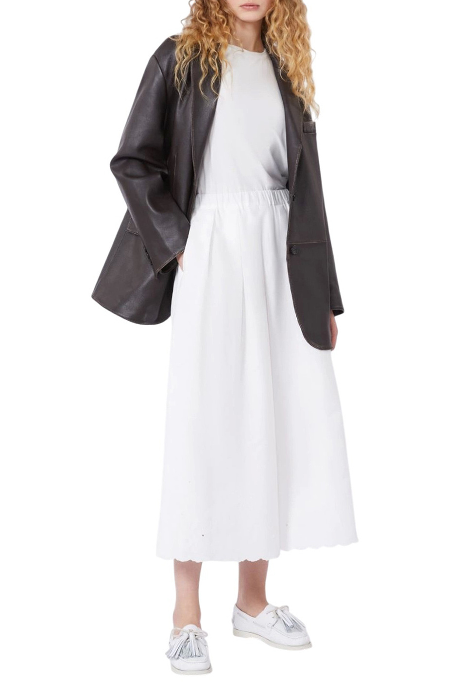 Женский Weekend Max Mara Пиджак PILA из натуральной кожи (цвет ), артикул 2615441041 | Фото 2