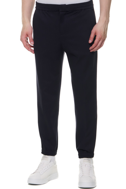 Однотонные брюки с боковыми карманами|Основной цвет:Черный|Артикул:3L1P73-1JUSZ | Фото 1