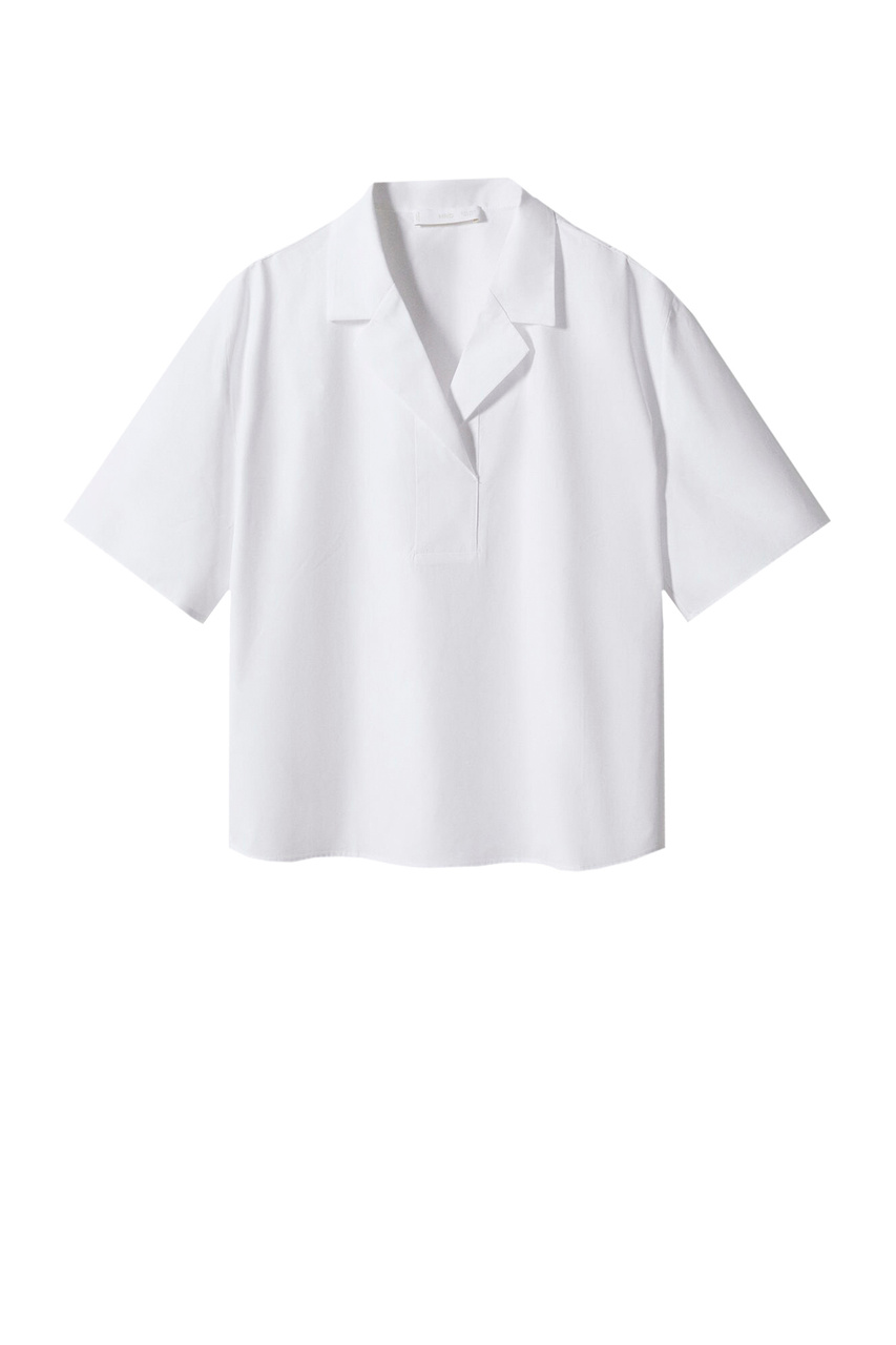 Рубашка POPI-H из натурального хлопка|Основной цвет:Белый|Артикул:57050113 | Фото 1