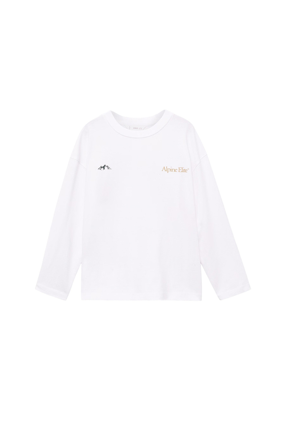 Мальчикам Mango Kids Лонгслив ELITE из хлопка (цвет ), артикул 17047896 | Фото 1