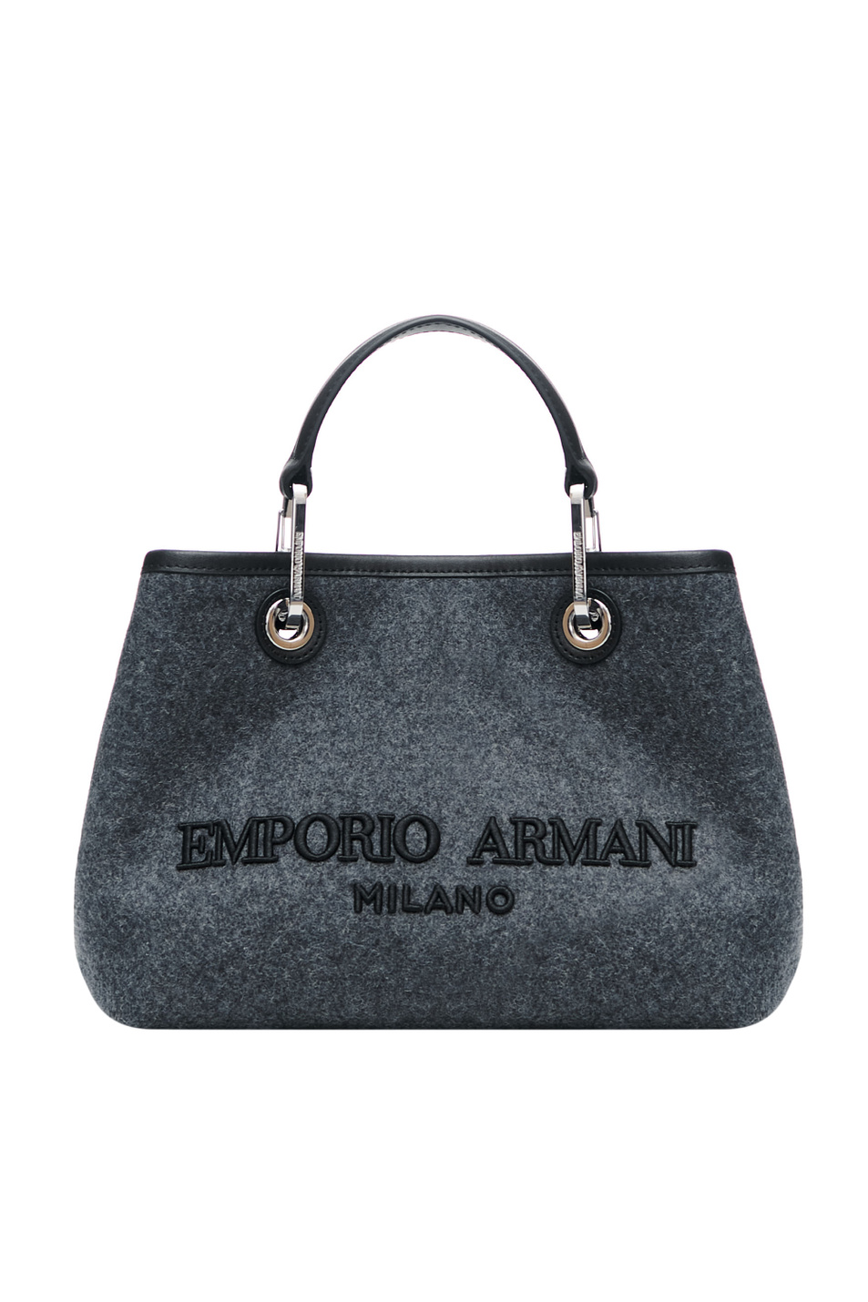 Сумка из натуральной кожи с логотипом|Основной цвет:Графит Женский Emporio Armani Сумка из натуральной кожи с логотипом (цвет ), артикул Y3D166-Y333E | Фото 1