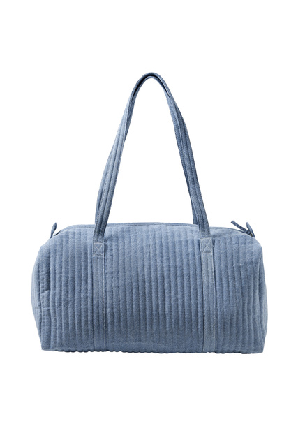 Стеганая сумка с внешним карманом|Основной цвет:Синий|Артикул:390098 | Фото 1