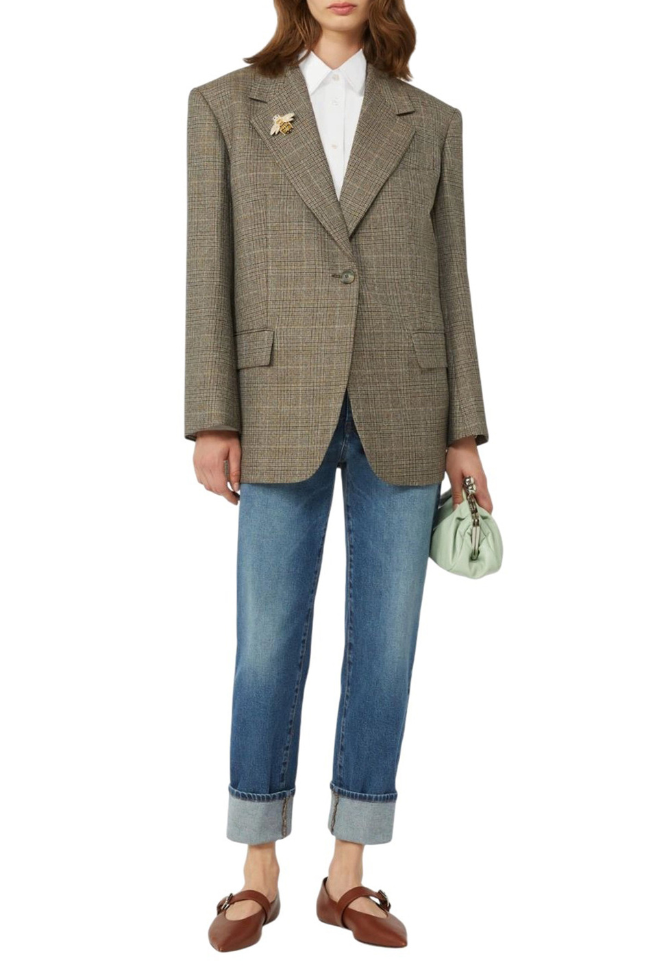 Женский Weekend Max Mara Джинсы ARGENTO из эластичного хлопка (цвет ), артикул 2615181091 | Фото 2