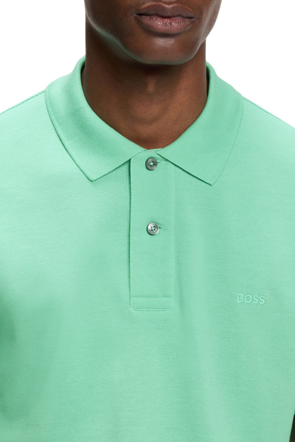 Мужской BOSS Поло Pallas из натурального хлопка (цвет ), артикул 50553564 | Фото 6