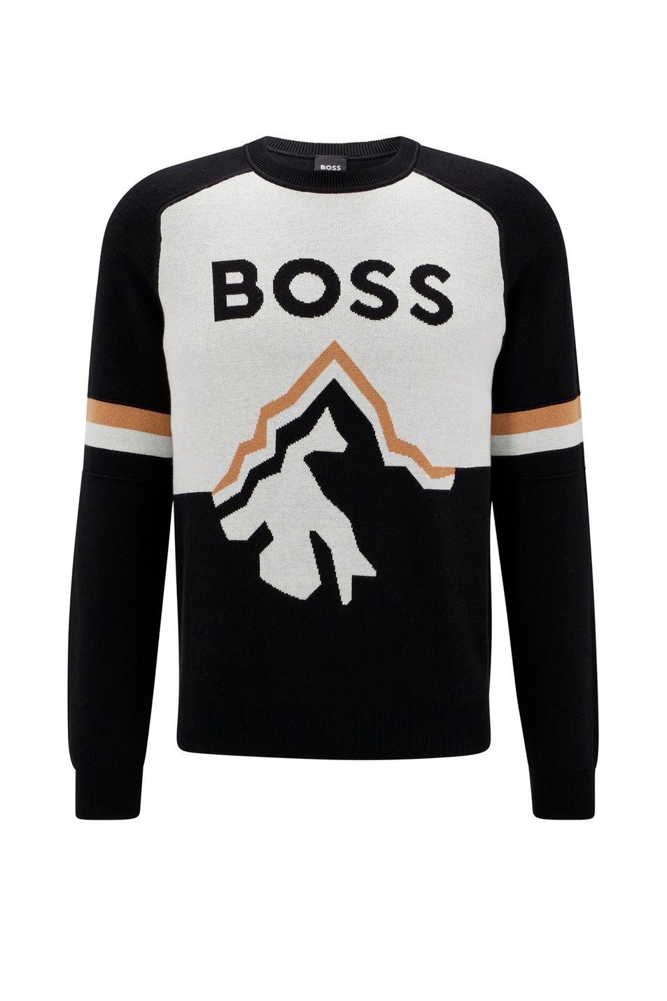 Мужской BOSS Джемпер с круглым вырезом и логотипом (цвет ), артикул 50477391 | Фото 1
