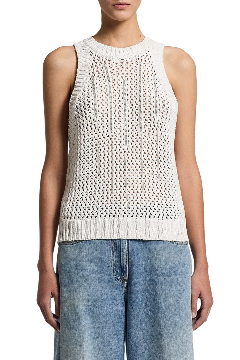 Женский Peserico Топ из хлопка (цвет ), артикул A98210F03R-09119 | Фото 3