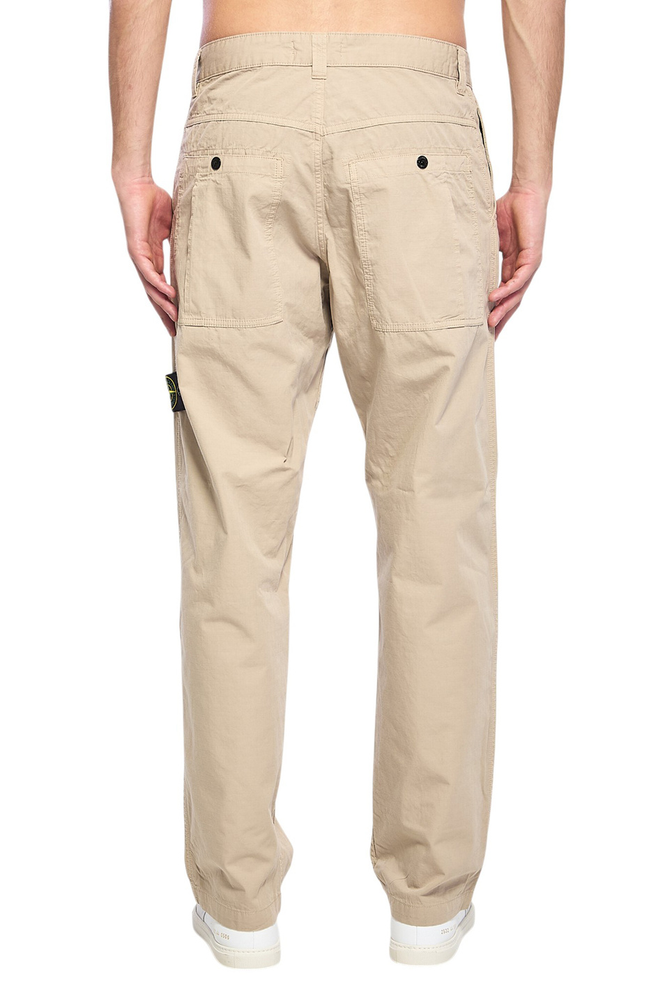 Брюки однотонные|Основной цвет:Бежевый Мужской Stone Island Брюки однотонные (цвет ), артикул L1S153100008-S0298 | Фото 4