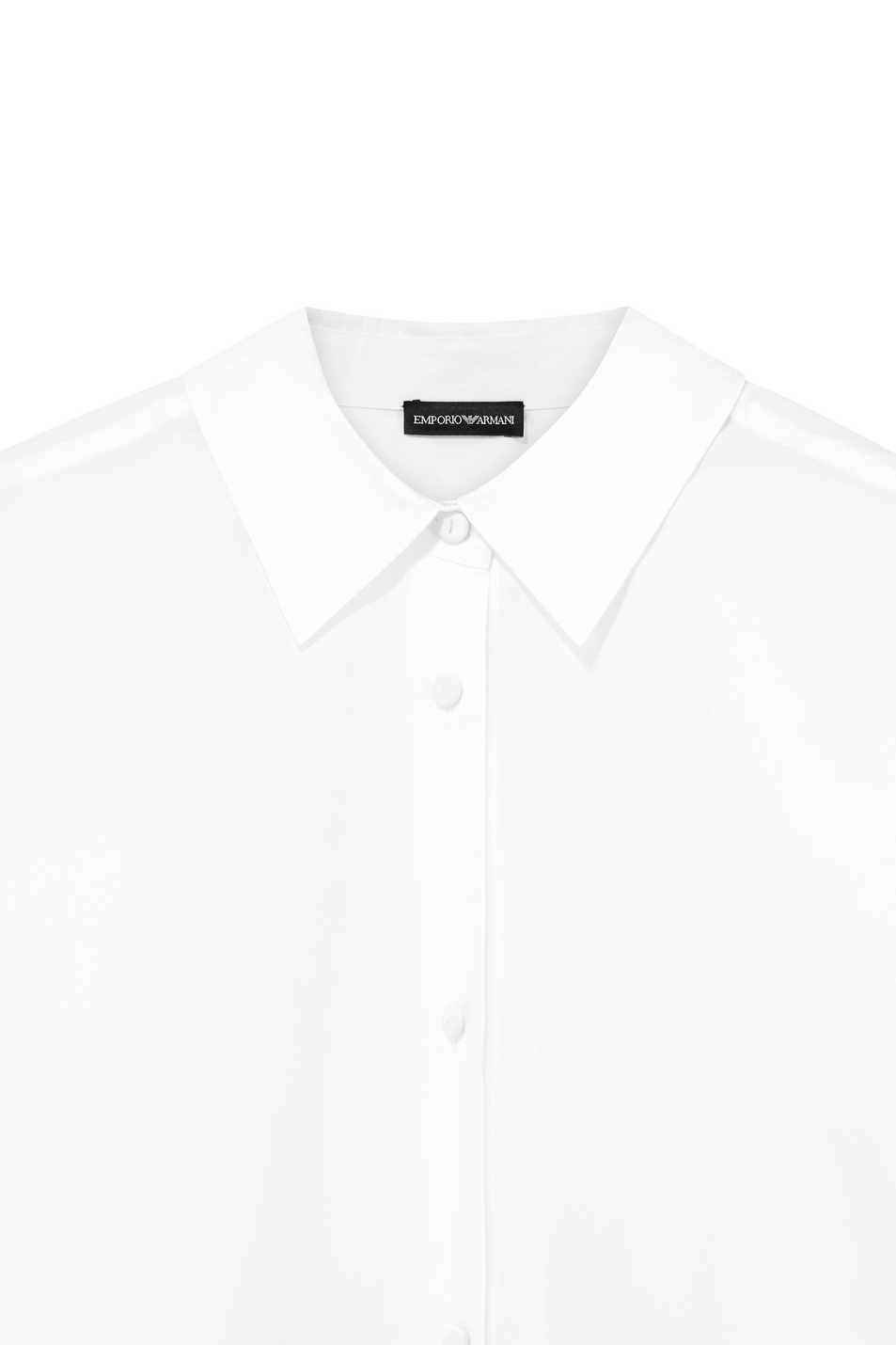 Рубашка из натурального хлопка|Основной цвет:Белый Женский Emporio Armani Рубашка из натурального хлопка (цвет ), артикул EW004892-AF10010 | Фото 8