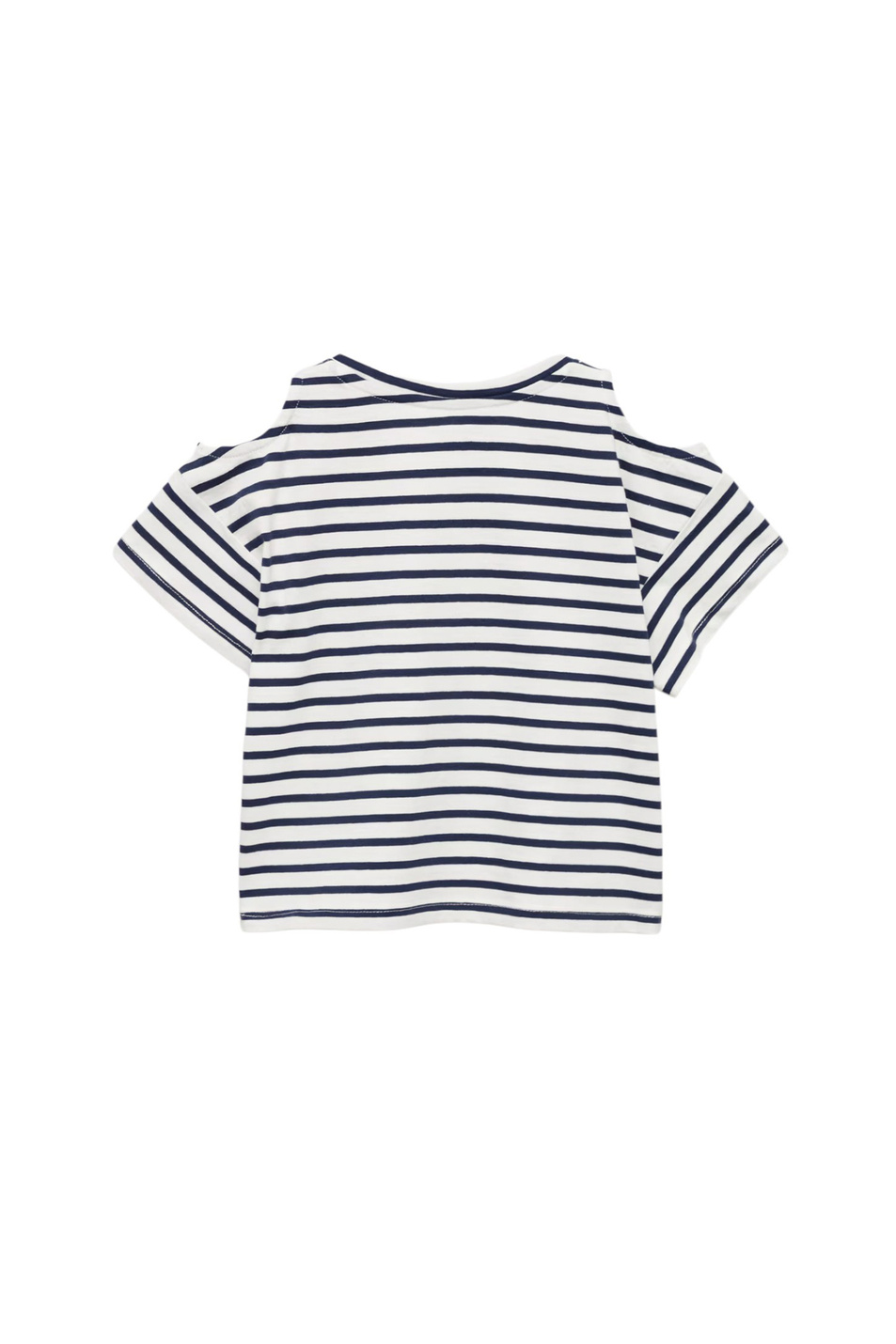 Девочкам Mango Kids Футболка CUTOUTR в полоску (цвет ), артикул 87006355 | Фото 2