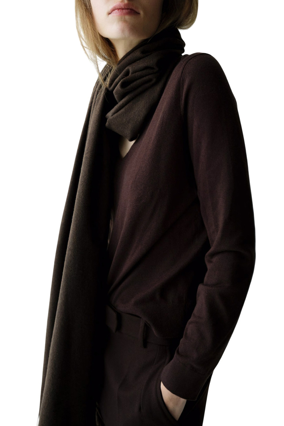 Женский Mango Пуловер LUCCAV с V-образным вырезом (цвет ), артикул 27931276 | Фото 3