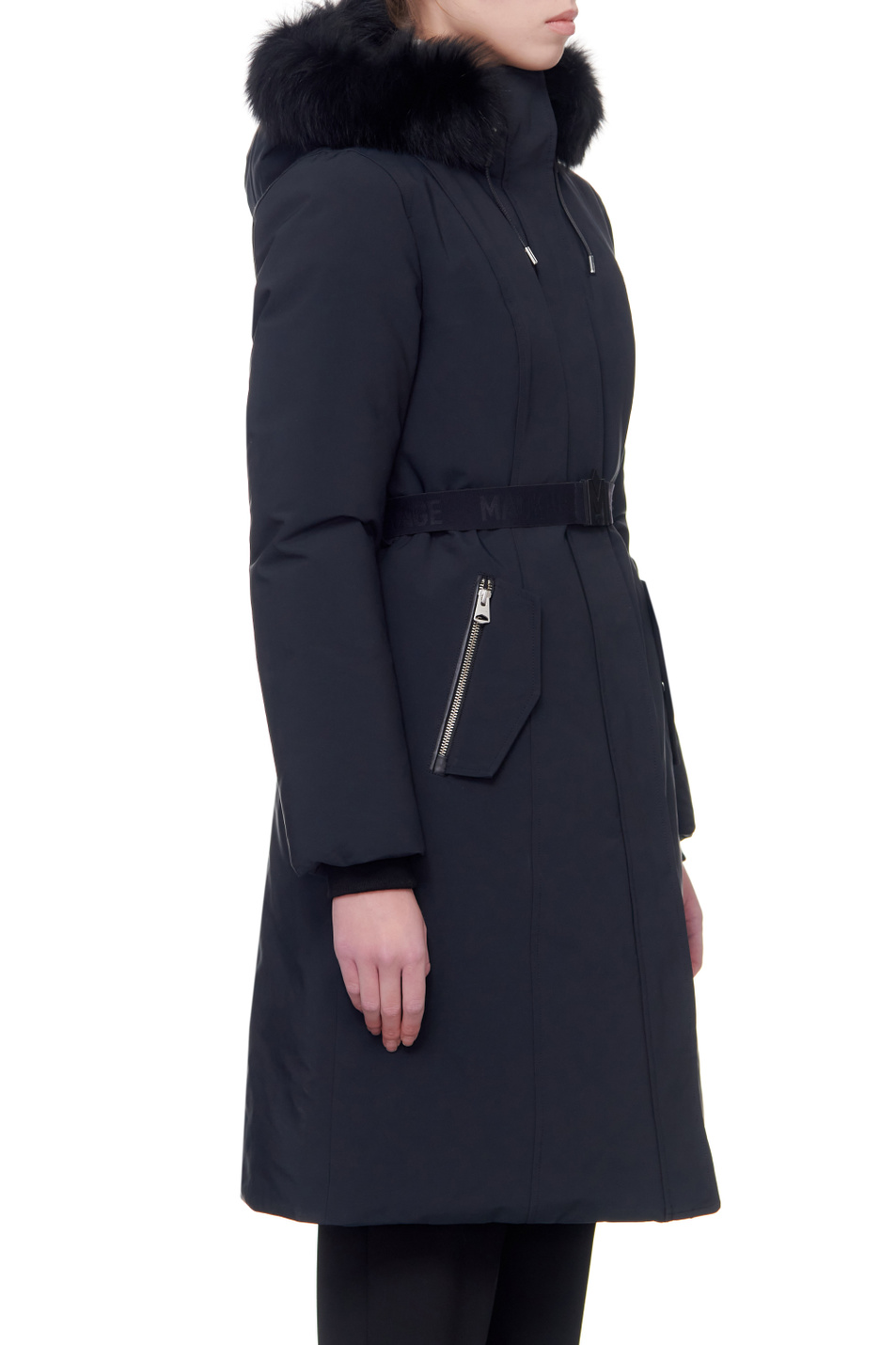 Женский Mackage Пальто KAILYN-BX с карманами на молнии и поясом (цвет ), артикул P000572 | Фото 6