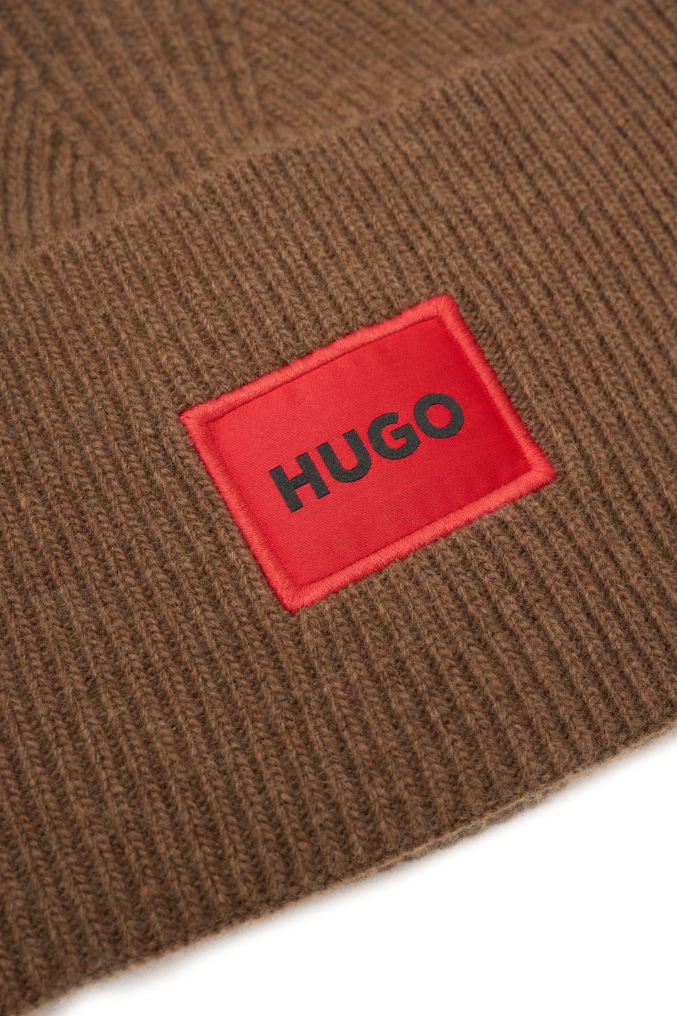 Мужской HUGO Шапка из смесовой шерсти с контрастным логотипом (цвет ), артикул 50496011 | Фото 2