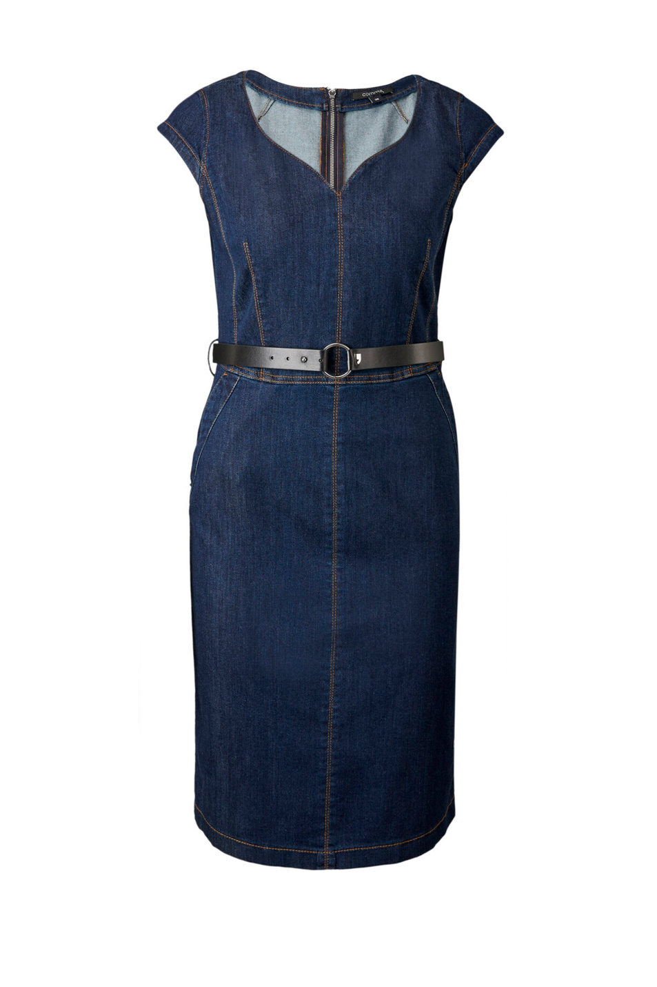 Comma Джинсовое платье с поясом (цвет ), артикул 81.103.82.X015 | Фото 1