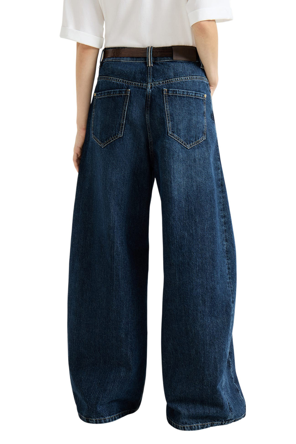 Женский Brunello Cucinelli Джинсы из хлопка (цвет ), артикул MA095P4059 | Фото 4