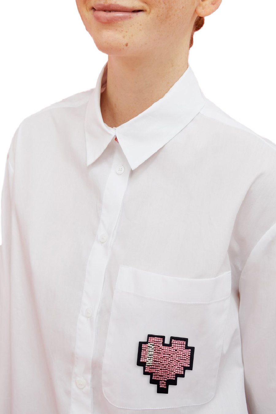 Женский MAX&Co. Рубашка TAMASHIR из натурального хлопка с нашивкой (цвет ), артикул C1110223 | Фото 5